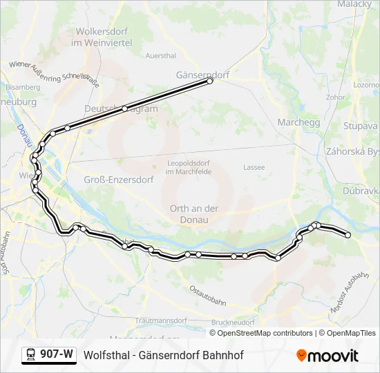 907-W Train Line Map