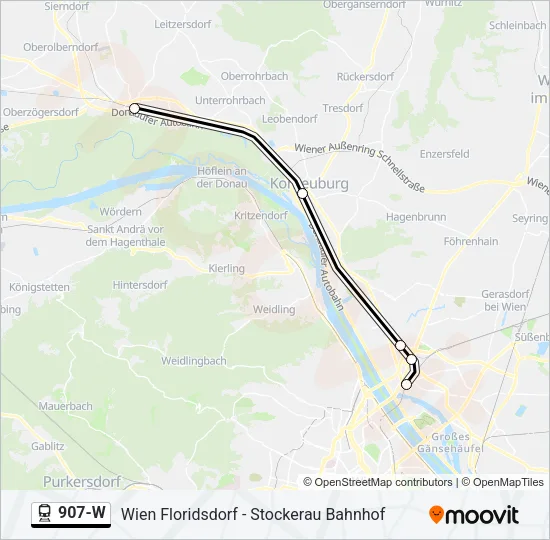 907-W Train Line Map