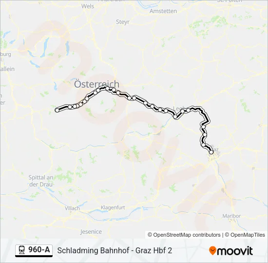 960-A Train Line Map