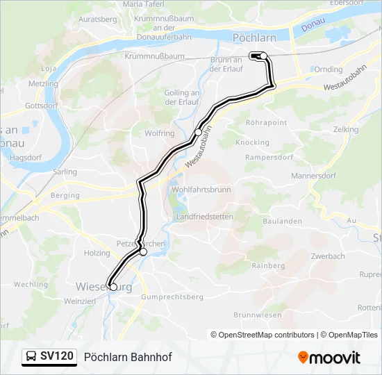 SV120 Bus Line Map