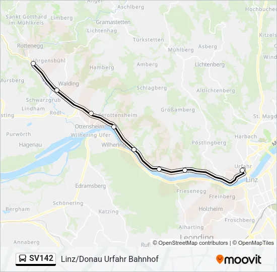 SV142 Bus Line Map