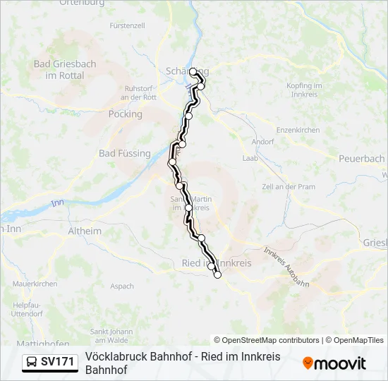 SV171 Bus Line Map