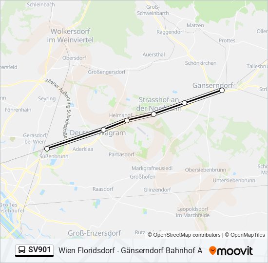 SV901 bus Line Map