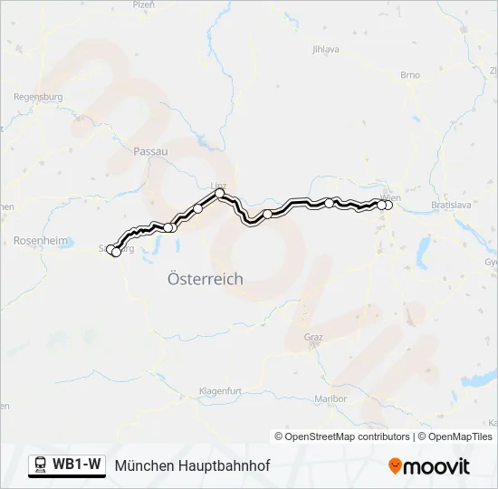 WB1-W  Line Map