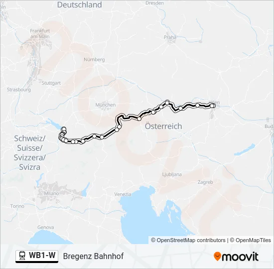 WB1-W  Line Map