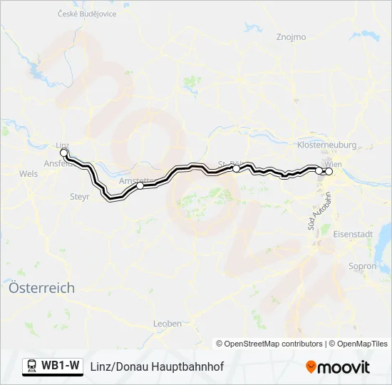 WB1-W  Line Map