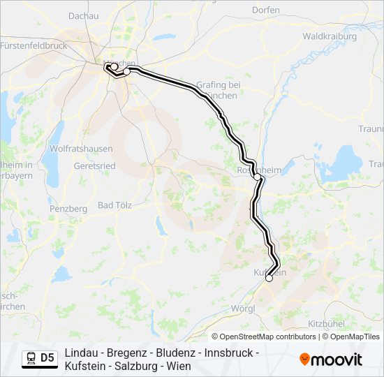 D5 Train Line Map