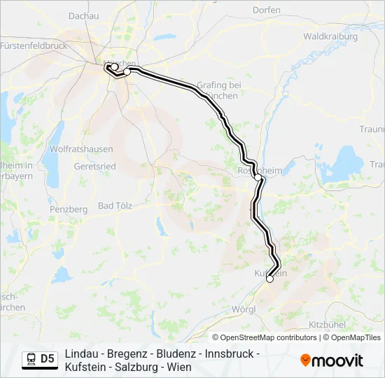 D5 Train Line Map