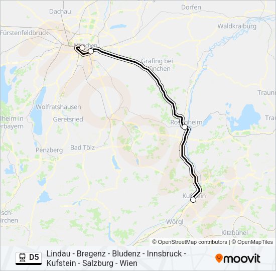 D5 Train Line Map