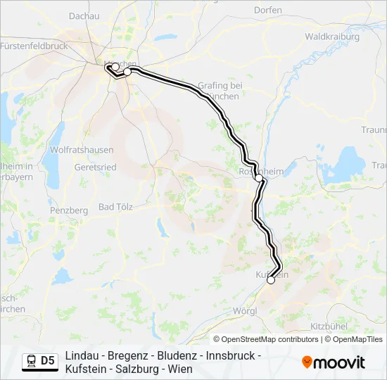 D5 Train Line Map