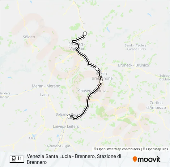 I1 Train Line Map
