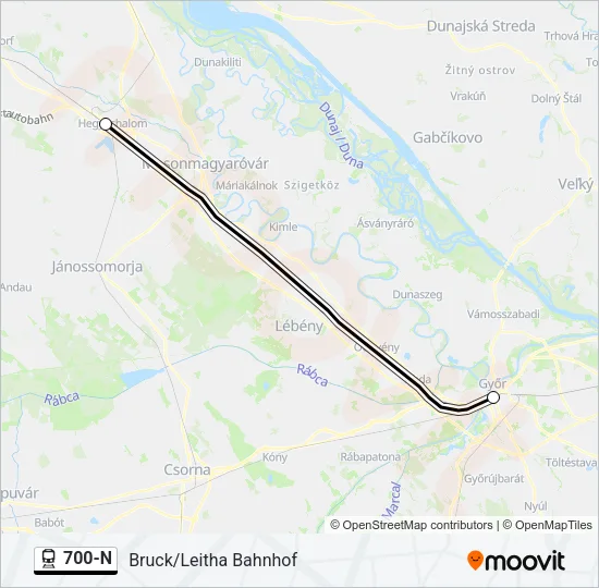 700-N Train Line Map