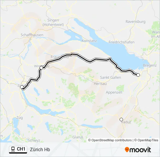 CH1 Train Line Map