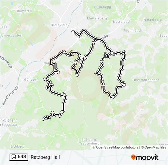 648 Bus Line Map