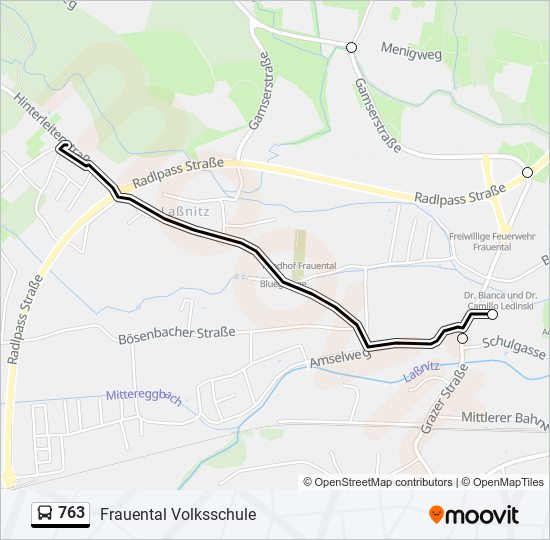 763 Route Schedules, Stops & Maps Frauental Volksschule (Updated)