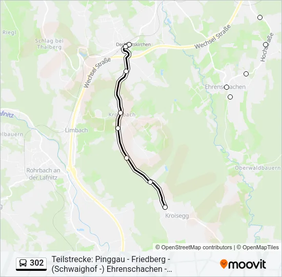 302 Bus Line Map