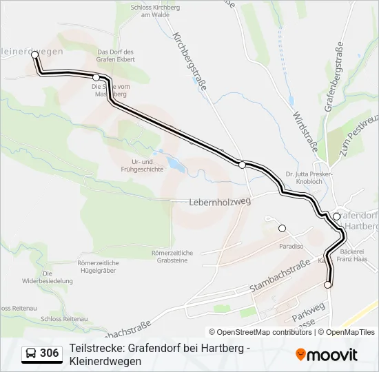 306 Bus Line Map