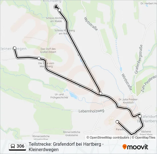 306 Bus Line Map