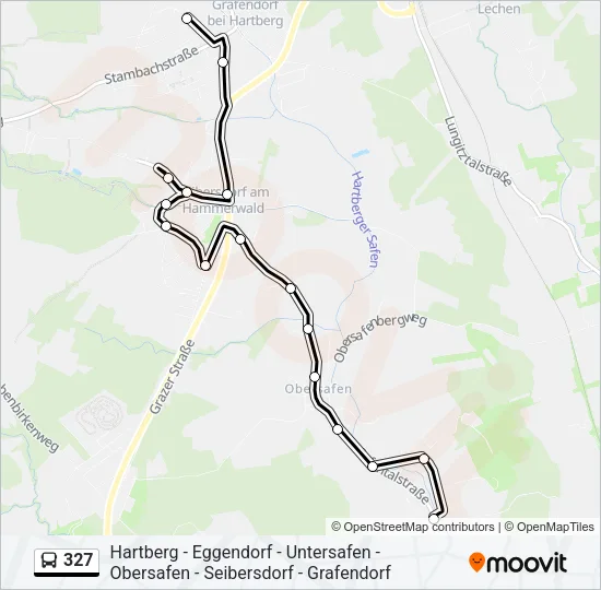 327 Bus Line Map