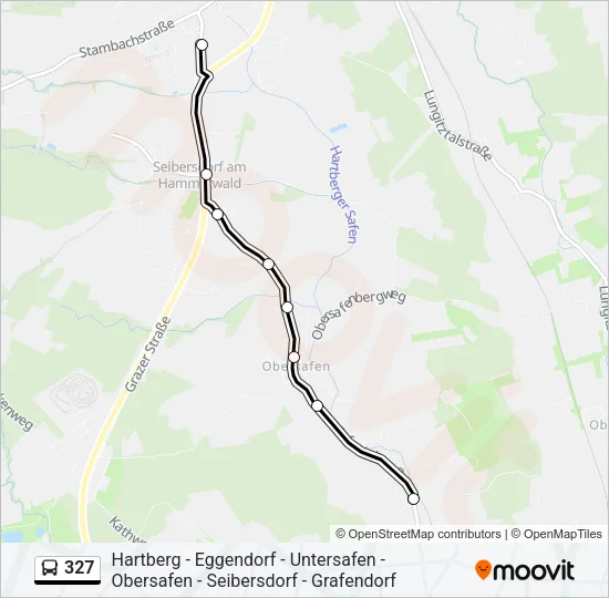327 Bus Line Map