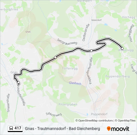 417 Bus Line Map