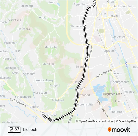 S7 Train Line Map