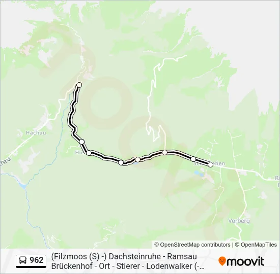 962 Bus Line Map