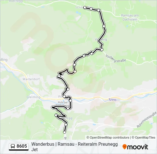 8605 Bus Line Map