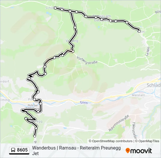8605 Bus Line Map