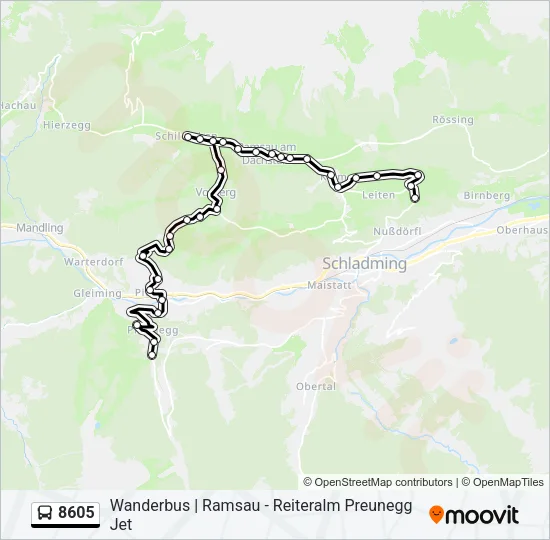 8605 Bus Line Map