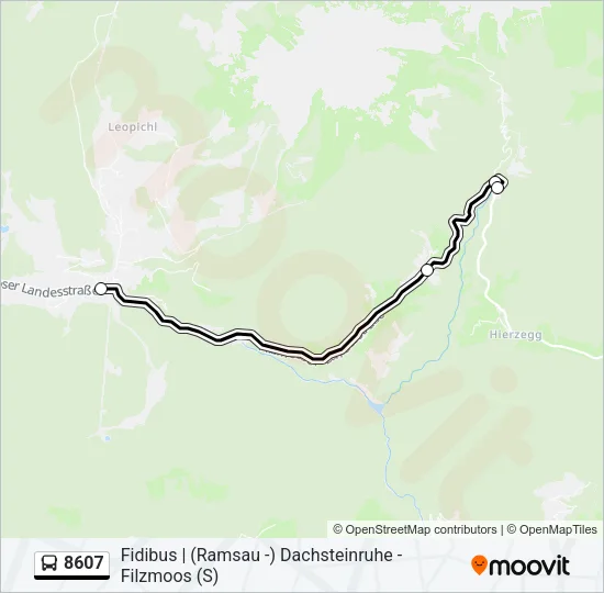 8607 Bus Line Map