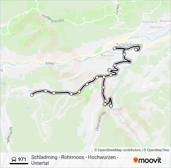 971 Bus Line Map