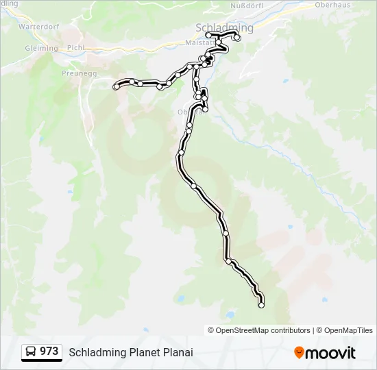 973 Bus Line Map
