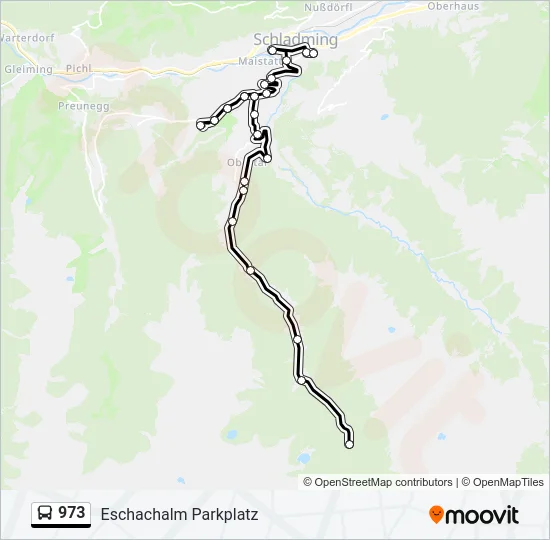 973 Bus Line Map
