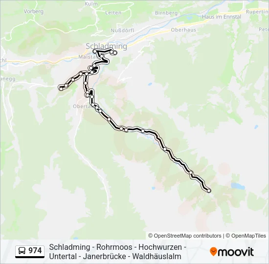 974 Bus Line Map