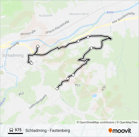 975 Bus Line Map