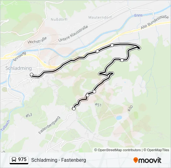 975 Bus Line Map