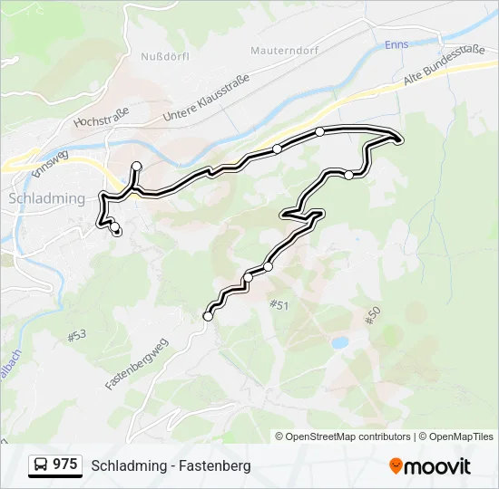 975 Bus Line Map