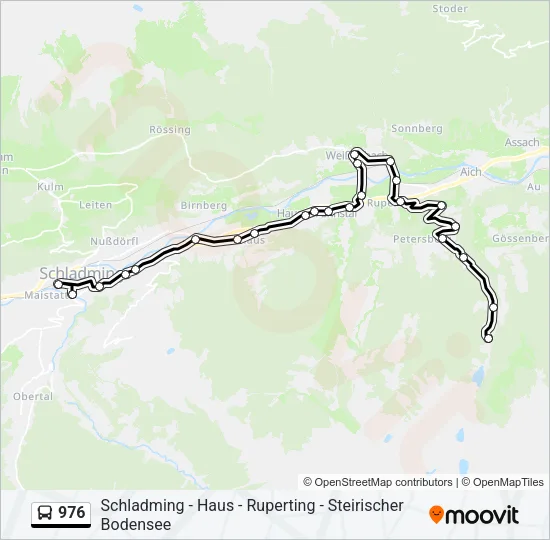976 Bus Line Map