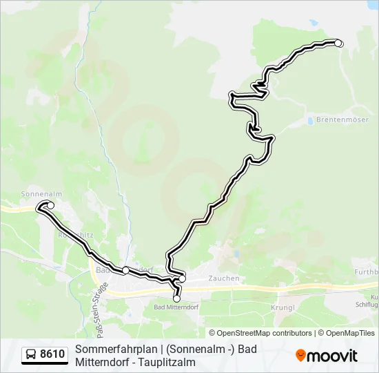 8610 Bus Line Map