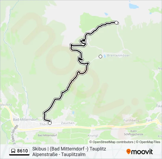 8610 Bus Line Map
