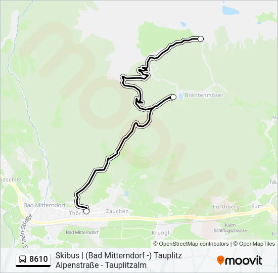 8610 Bus Line Map