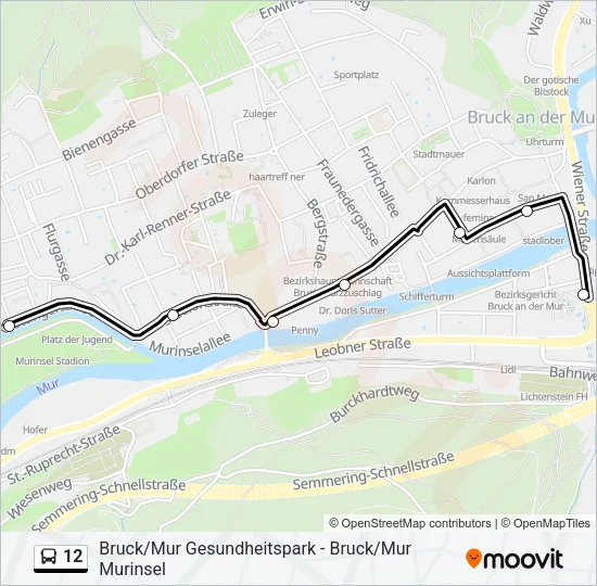 12 Bus Line Map