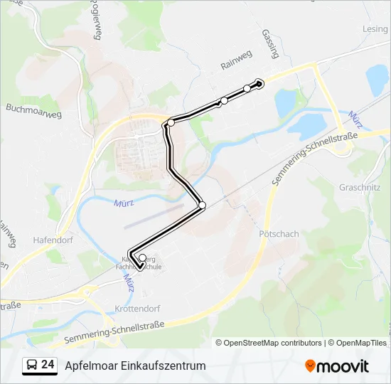 24 Bus Line Map