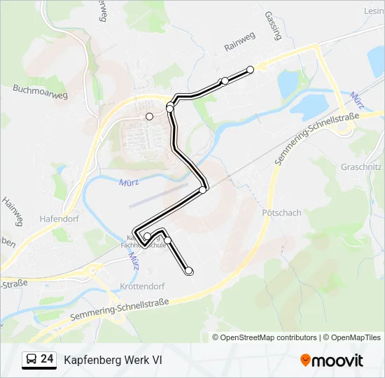 24 Bus Line Map