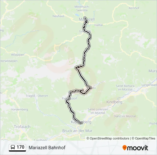 170 Bus Line Map
