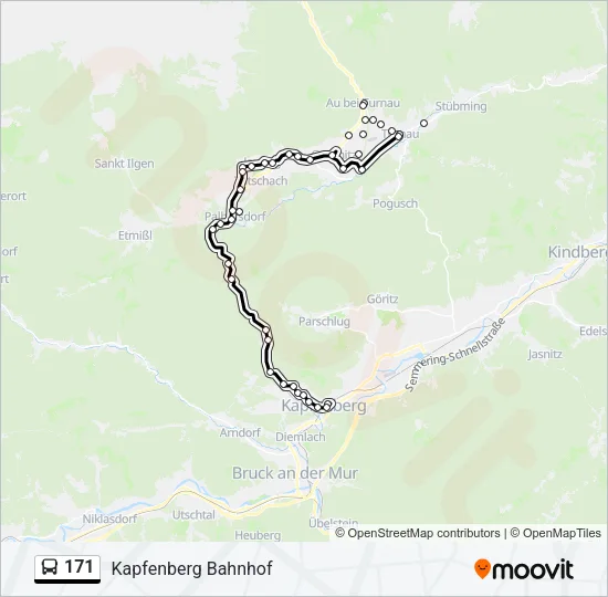 171 Bus Line Map