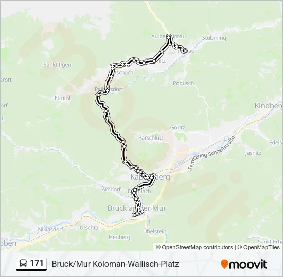 171 Bus Line Map