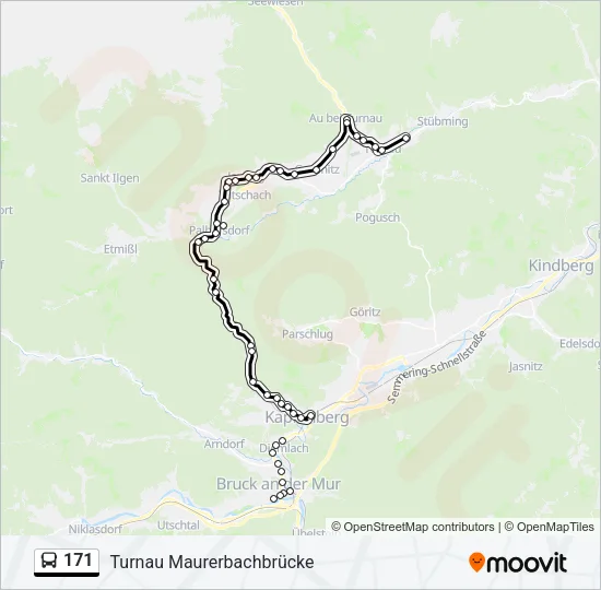 171 Bus Line Map