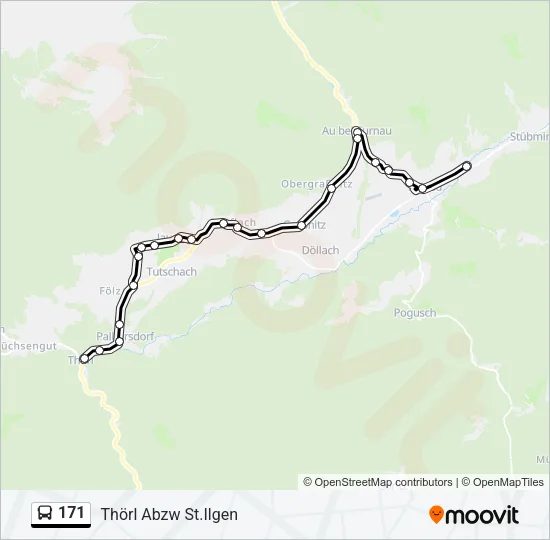 171 Bus Line Map